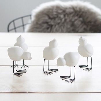 DBKD Swedish Birds Hvit 2 pack