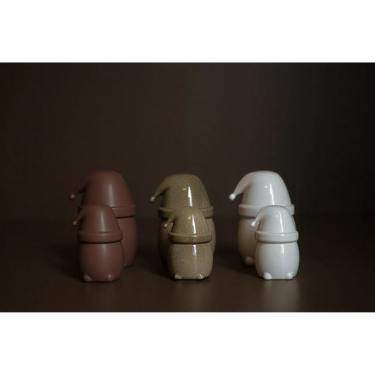 DBKD Eating Santa skål med lokk liten