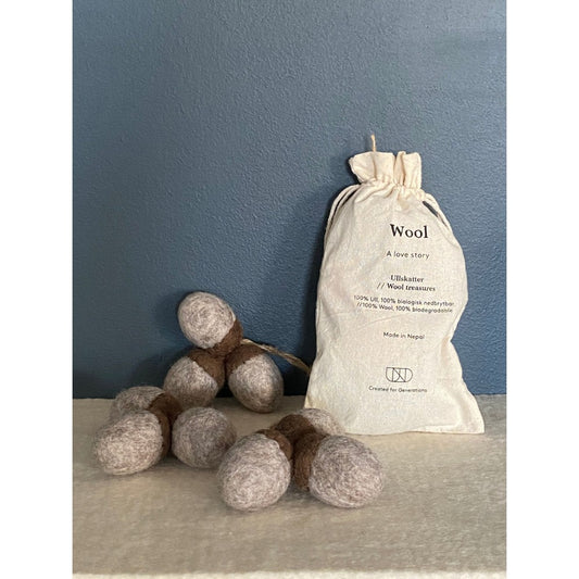 UND Ullfilt magiske nøtter brun