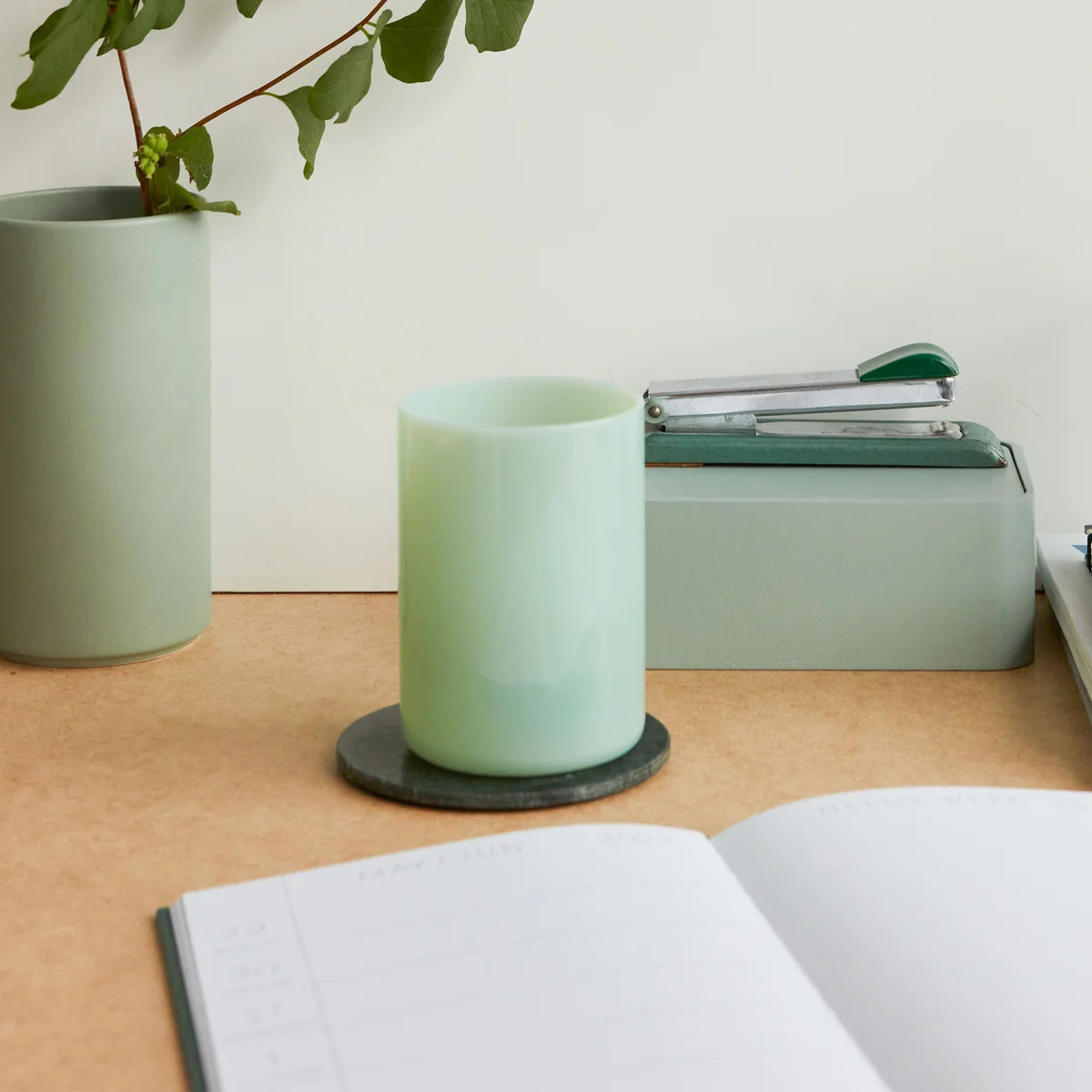 DESIGN LETTERS favourite drinking glass Milky green