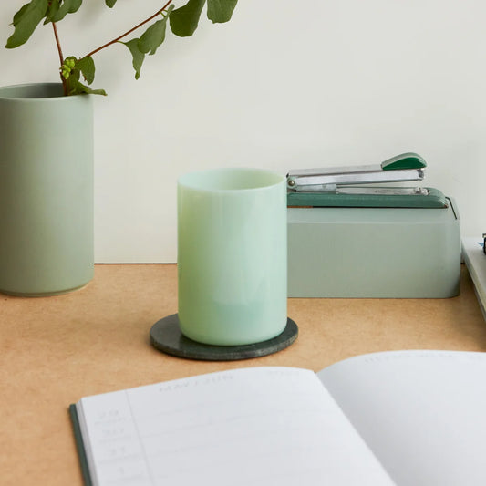 DESIGN LETTERS favourite drinking glass Milky green