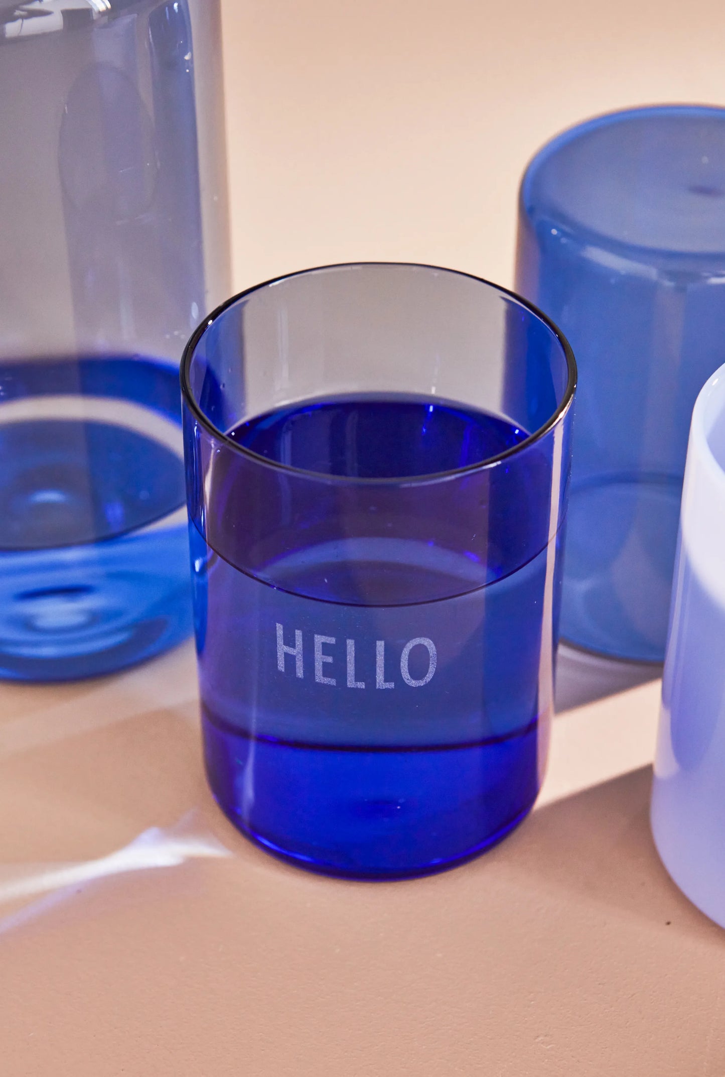 DESIGN LETTERS favourite drinking glass Blue